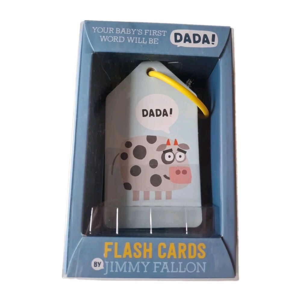 Your Babys First Word Will Be Dada! 13 Double Sided Flash Cards Jimmy Fallon NIB